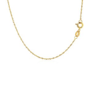 Unbranded 68060-20 14k Yellow Gold Singapore Chain 1.0mm Size: 20''