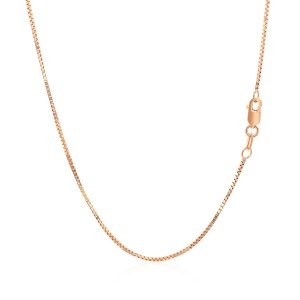 Unbranded 57396-20 14k Rose Gold Classic Box Chain 0.8mm Size: 20''