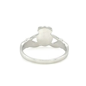 Unbranded 97544-7 Sterling Silver Wide Polished Claddagh Ring Size: 7