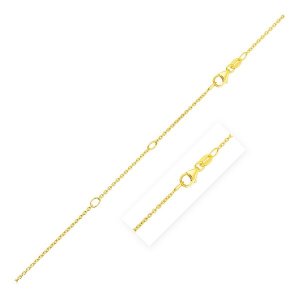 Unbranded 55608-18 Double Extendable Cable Chain In 14k Yellow Gold (1