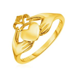 Unbranded 42680-7 14k Yellow Gold Claddagh Ring Size: 7