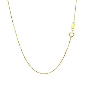 Unbranded 64397-16 10k Yellow Gold Classic Box Chain 0.6mm Size: 16''