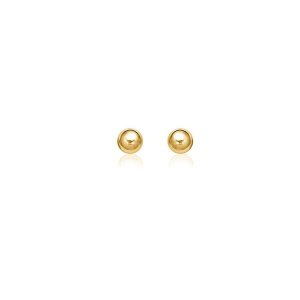 Unbranded 67946 14k Yellow Gold Round Stud Earrings (5.0 Mm)