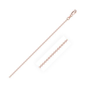 Unbranded 56488-20 Diamond Cut Cable Link Chain In 14k Rose Gold (0.8 