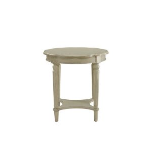 Homeroots.co 286350 24 X 24 X 24 Antique White Solid Wood End Table