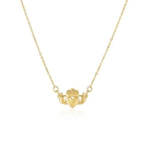 Unbranded 68554-17 14k Yellow Gold Pendant With Claddagh Symbol Size: 