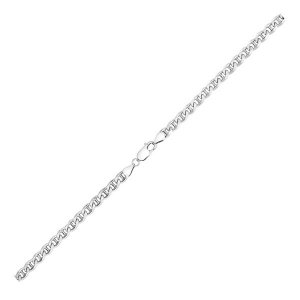 Unbranded 37867-24 Sterling Silver Rhodium Plated Mariner Chain 6.0mm 