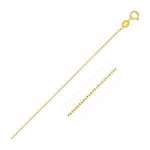 Unbranded 78566-18 14k Yellow Gold Oval Cable Link Chain 1.0mm Size: 1