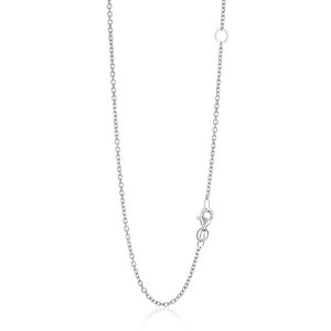 Unbranded 18992-20 14k White Gold Adjustable Cable Chain 1.5mm Size: 2