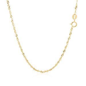 Unbranded 98866-20 14k Yellow Gold Singapore Chain 1.5mm Size: 20''