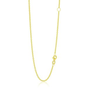 Unbranded 54663-20 14k Yellow Gold Adjustable Cable Chain 1.5mm Size: 