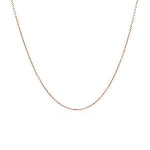 Unbranded 05626-16 14k Rose Gold Cable Link Chain 0.5mm Size: 16''