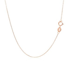 Unbranded 05626-16 14k Rose Gold Cable Link Chain 0.5mm Size: 16''