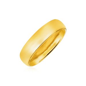 Unbranded 36976-7 14k Yellow Gold 6mm Comfort Fit Wedding Band Size: 7