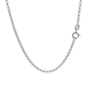 Unbranded 45651-18 14k White Gold Rolo Chain 1.9mm Size: 18''