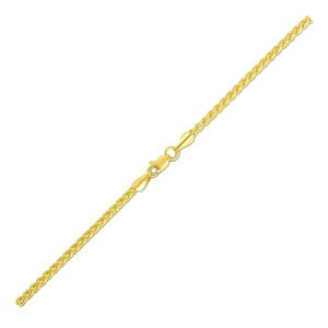 Unbranded 80135-16 14k Yellow Gold 2.4mm Light Weight Wheat Chain Size