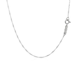 Unbranded 71434-16 14k White Gold Singapore Chain 0.8mm Size: 16''