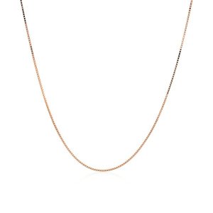 Unbranded 98664-17 14k Rose Gold Classic Box Chain 0.6mm Size: 17''