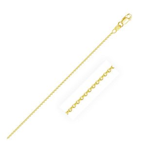 Unbranded 98880-16 14k Yellow Gold Round Cable Link Chain 1.2mm Size: 