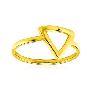 Unbranded 82663-7 14k Yellow Gold Ring With Triangle Size: 7