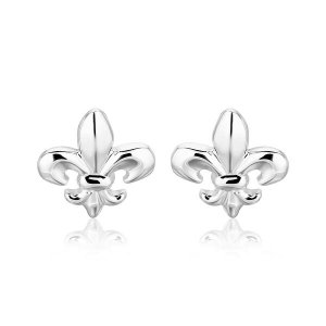 Unbranded 58934 Sterling Silver Fluer De Lis Earrings