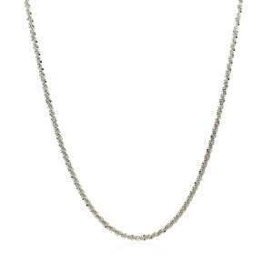 Unbranded 54979-20 14k White Gold Sparkle Chain 1.5mm Size: 20''