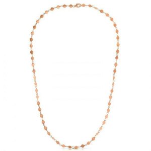 Unbranded 86553-18 14k Rose Gold Necklace With Polished Circles Size: 