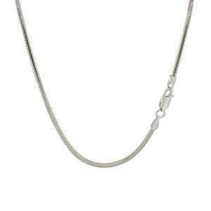 Unbranded 06485-24 Sterling Silver Snake Style Chain Size: 24''