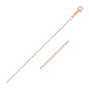 Unbranded 63556-16 14k Pink Gold Round Cable Link Chain 1.1mm Size: 16