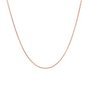 Unbranded 63556-16 14k Pink Gold Round Cable Link Chain 1.1mm Size: 16