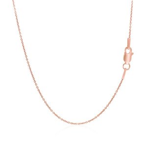 Unbranded 63556-16 14k Pink Gold Round Cable Link Chain 1.1mm Size: 16