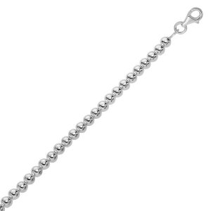 Unbranded 93954-8.5 Sterling Silver Rhodium Plated Bracelet With A Pol