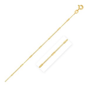 Unbranded 36849-18 Bar Links Saturn Chain In 14k Yellow Gold (2.5mm) S