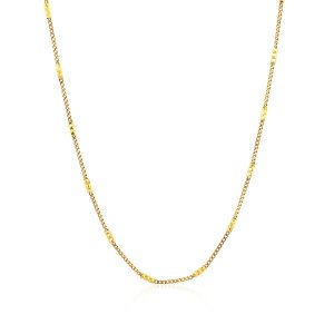 Unbranded 36849-18 Bar Links Saturn Chain In 14k Yellow Gold (2.5mm) S