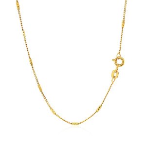 Unbranded 36849-18 Bar Links Saturn Chain In 14k Yellow Gold (2.5mm) S