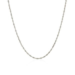 Unbranded 63819-18 10k White Gold Singapore Chain 1.0mm Size: 18''