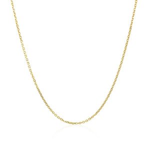 Unbranded 70007-16 10k Yellow Gold Cable Chain 1.1mm Size: 16''