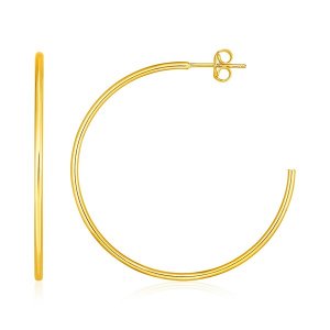 Unbranded 57806 14k Yellow Gold Polished Hoop Earrings