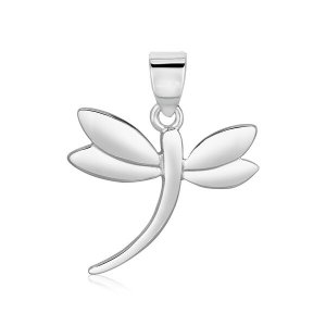 Unbranded 65676 Sterling Silver Polished Dragonfly Pendant