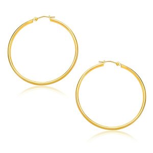 Unbranded 94679 14k Yellow Gold Polished Hoop Earrings (30mm)