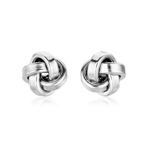 Unbranded 66605 Sterling Silver Polished Love Knot Earrings