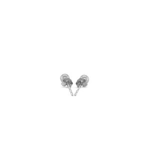 Unbranded 50698 14k White Gold Round Stud Earrings (4.0 Mm)