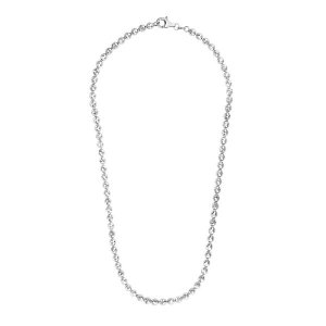 Unbranded 38886-18 Sterling Silver Rhodium Plated Bead Chain (5.0 Mm) 