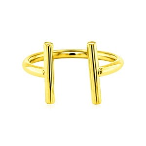 Unbranded 83663-7 14k Yellow Gold Open Ring With Bars Size: 7