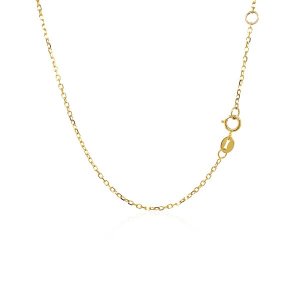 Unbranded 22277-17 14k Yellow Gold 17 Inch Necklace With Round Citrine