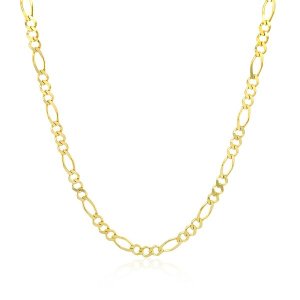 Unbranded 70087-18 2.8mm 14k Yellow Gold Solid Figaro Chain Size: 18''