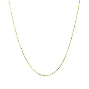 Unbranded 64397-18 10k Yellow Gold Classic Box Chain 0.6mm Size: 18''