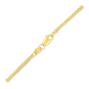 Unbranded 80768-18 14k 1.8mm Yellow Gold Square Wheat Chain Size: 18''