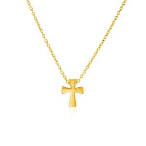 Unbranded 94773-18 14k Yellow Gold With Cross Pendant Size: 18