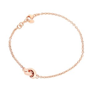 Unbranded 54998-7 14k Rose Gold Chain Bracelet With Polished Knot Size